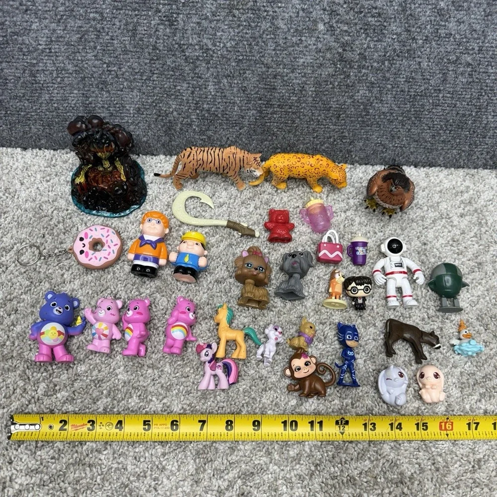 Huge lot toys‎ figures Care Bears rabbits dogs animals and more AS IS